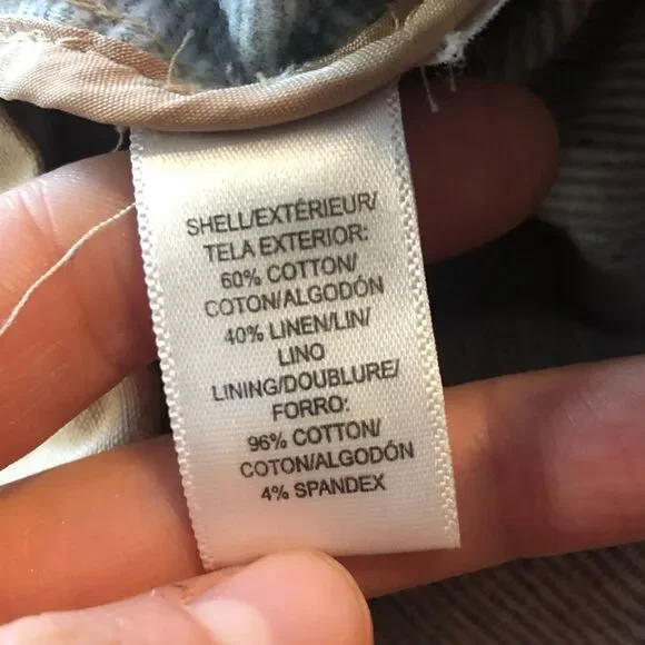 Loft anorak jacket. Shell cotton & linen blend. - Picture 4 of 11